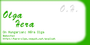olga hera business card